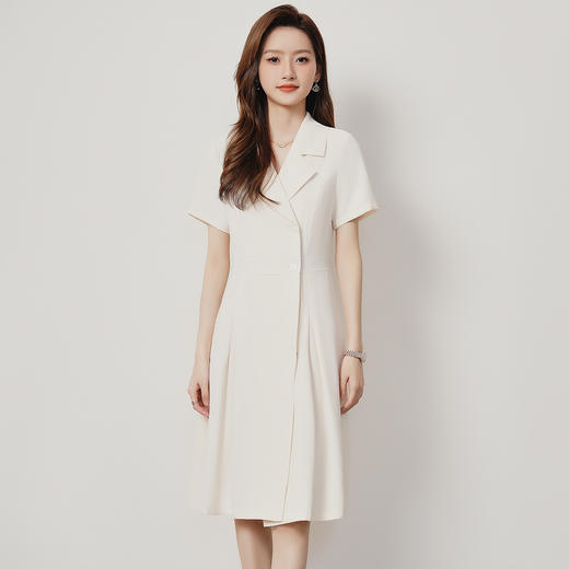 【优雅气质】罗蒙女士连衣裙舒适百搭简约时尚温柔商务西装中长裙女 商品图6