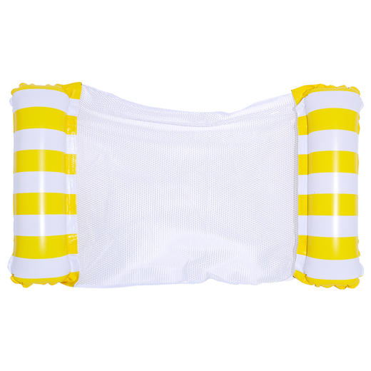 【充气带网吊床，水上游乐新选择，送打气筒！】新品充气带网吊床 可折叠双用靠背浮排 水上游乐躺椅浮床沙发-QQ 商品图14