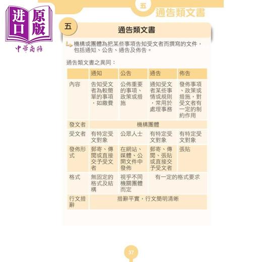 预售 【中商原版】 香港中学文凭考试 中国语文一分钟 实用文 港台原版 商品图4