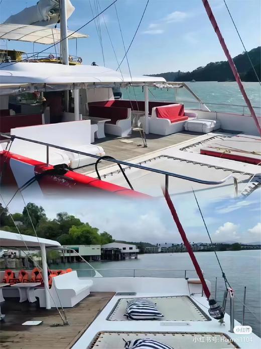 泰国普吉红小姐号双体帆船落日海钓一日游【皇帝岛+珊瑚岛+透明皮划艇+水上滑梯+海上浮板+水上浮毯+中文导游+全岛酒店接送】 商品图1