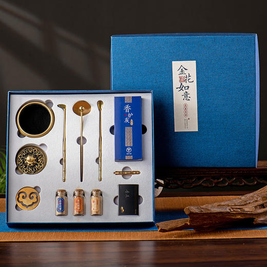 迦印堂丨金花如意/妙手生莲/万寿无疆 香篆套组 黄铜材质 配件齐全 商品图3