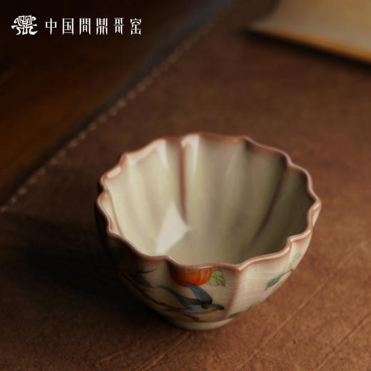 问鼎哥窑致巧款 撷芳杯（秋鸟图）（缺货） 商品图1