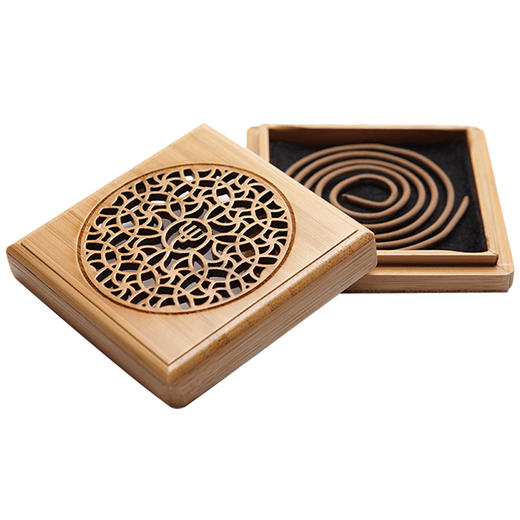 迦印堂丨楠竹竹智心灵盘香炉4H 盘香炉 商品图4