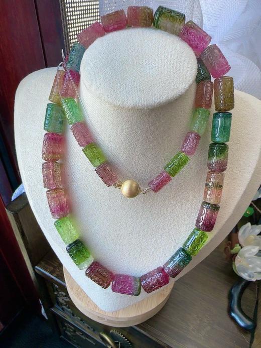 61g 雕刻碧玺项链 商品图4