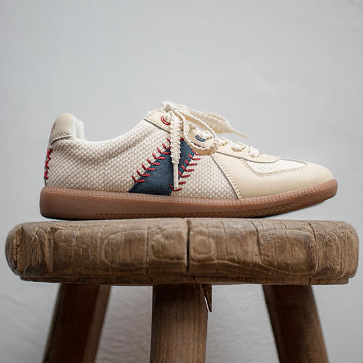 马登2025秋季新款棒球版德训鞋休闲鞋美式板鞋小白鞋女 商品图2