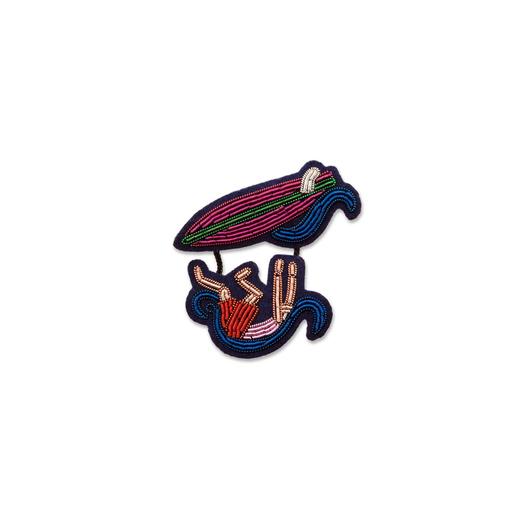 北京仓｜Macon & Lesquoy-Surfing Fail-冲浪失败 刺绣 胸针［法国设计师］ 商品图0