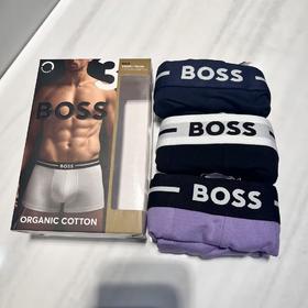 【贴身衣物不退不换】HUGO BOSS 平角内裤套装（3条装）男  50517833-970 .