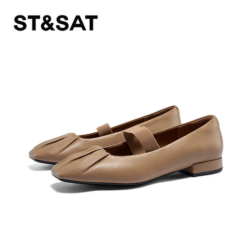 星期六简约褶皱风芭蕾玛丽珍SSC3111097 商品图5