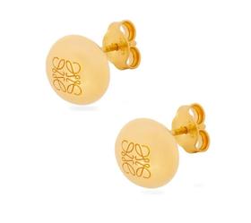 女款纽扣圆豆字母耳钉L01