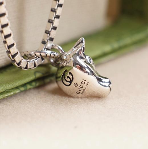 中性款纯银牛头项链G00 商品图2