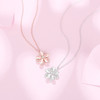 【可旋转项链】梅花锆石微镶带满钻 轻奢玫瑰金女锁骨链 七夕情人节礼物 商品缩略图3