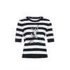 乔万尼针织衫新款黑白条纹通勤简约设计感EM2M913 商品缩略图4