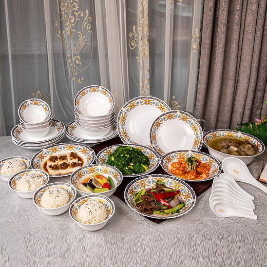 康宁 冰萃玲珑  彭巴杜夫人系列 餐具40件套 商品图1