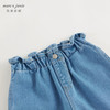 马克珍妮2024年秋装新款 女童甜美花苞纯棉牛仔窄口裤 241387 商品缩略图4
