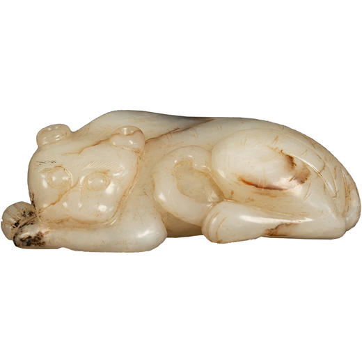 清 玉雕瑞兽把件 商品图5