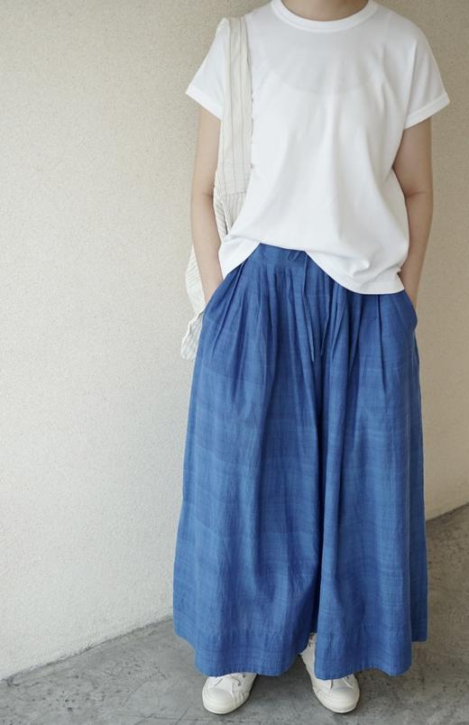 KHADI&CO 棉质自然褶裥半身裙(CEZANNE A.Plain Cotton Skirt)2色可选 商品图1