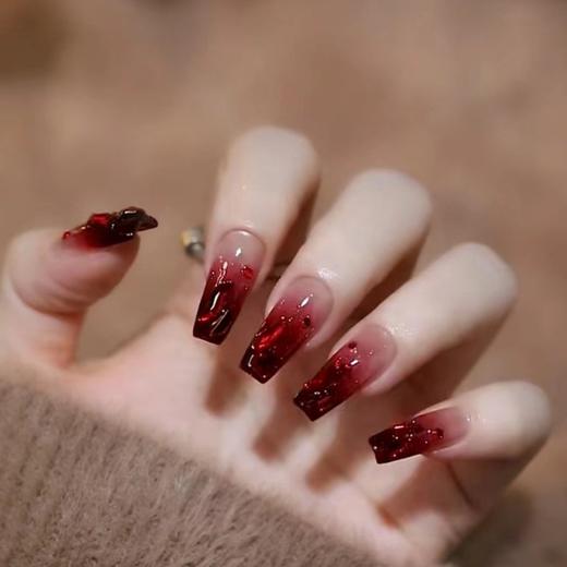 可拆卸贴片甲片显白美甲秋冬穿戴新款长款指甲纯欲风秀禾服高级 商品图2