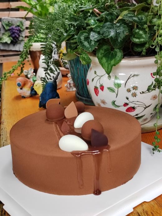 【甜久荟 法式巧克力白奶酪果蓉夹心慕斯 巧克力忠粉所爱】 低调奢华有内涵 送男友父辈佳选 纯动物鲜奶蛋糕 72%以上 国际单一园可可 无化学添加  客户评价不亚于米其林的慕斯巧克力蛋糕 商品图5