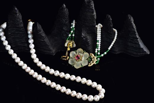 【花好月圆】白玉花珍珠项链-XL12307062 商品图5