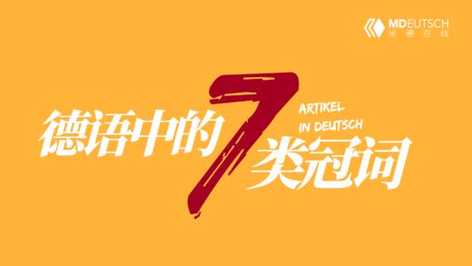 德语中的7类冠词 商品图0