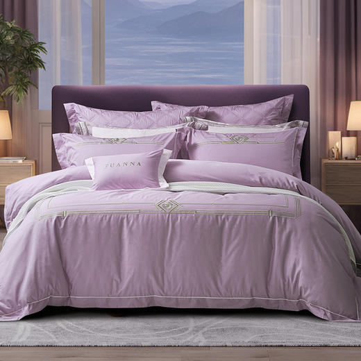 【6F】富安娜素绣床单四件/莫德 商品图11