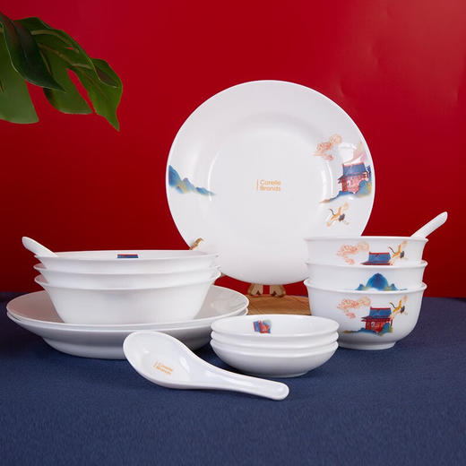 康宁 冰萃玲珑 盛世鸣和系列 餐具 15件套 商品图1