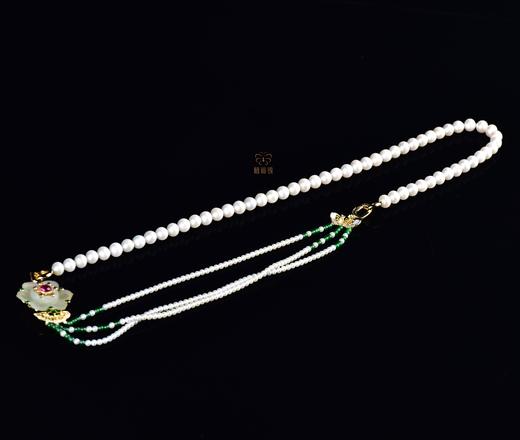 【花好月圆】白玉花珍珠项链-XL12307062 商品图1