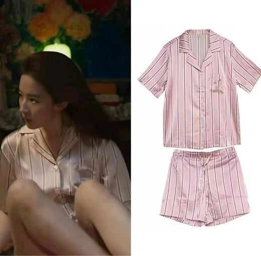 玫瑰的故事~刘亦菲同款家居服 野兽派野桃木槿花系列睡衣 商品图5