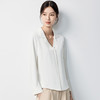 【气质V领】罗蒙女士长袖衬衫简约纯色温柔气质时尚有型衬衣女 商品缩略图3