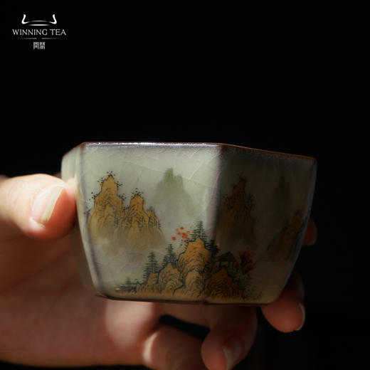 问鼎哥窑致巧款静空杯（秀峰叠嶂）（缺货） 商品图2