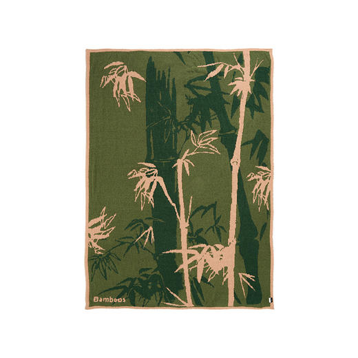 大英博物馆 东方梦境系列 竹报平安 青松飞鹤 提花 半边绒 午睡毯 沙发毛毯 商品图5