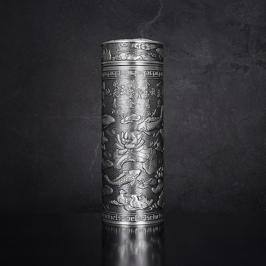 子佩集S999银【年年有余】杯摆件【DLBJB0035-136】纯银内胆泡茶杯2406 商品图1