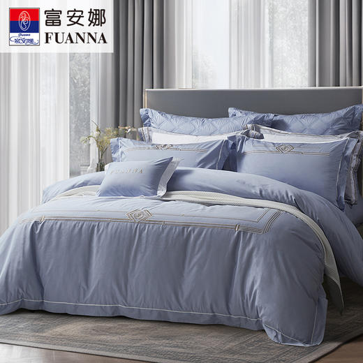 【6F】富安娜素绣床单四件/莫德 商品图0
