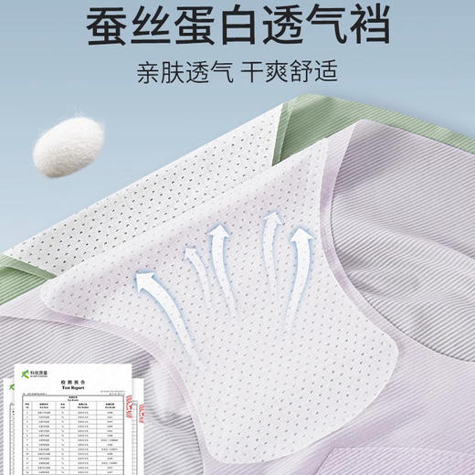 3D臀型不夹臀 冰丝无痕 夏季超薄裸感内裤女 透气性感收腹高腰内裤大码桑蚕丝档提臀三角短裤女士 商品图5