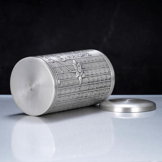 子佩集S999银【般若莲花】茶叶罐【BX0120099】纯银茶杯摆件2406 商品图4