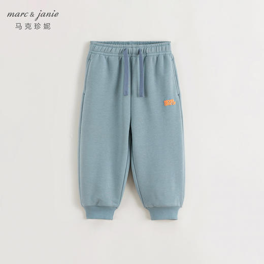 马克珍妮2024年秋装新款 男女童百搭字母束脚运动裤 241398 商品图2