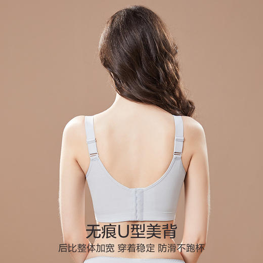提拉女王调整型文胸 软钢圈大胸包裹提胸 小胸深V不跑杯 无海绵薄款美背设计 收副乳收胃腩聚拢有型 商品图6
