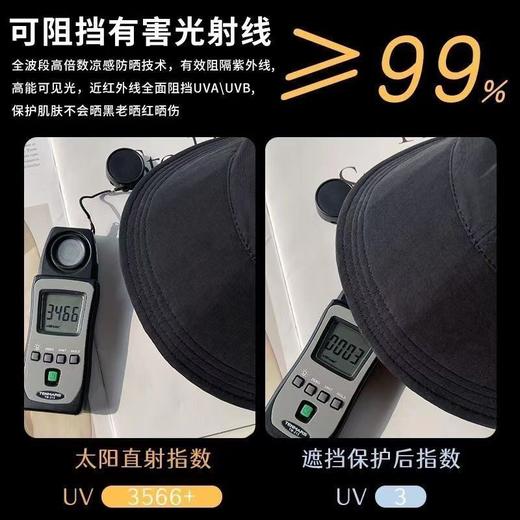 赵露思同款遮阳防晒帽子女夏季户外冰丝空顶太阳帽新款鸭舌渔夫帽 商品图7