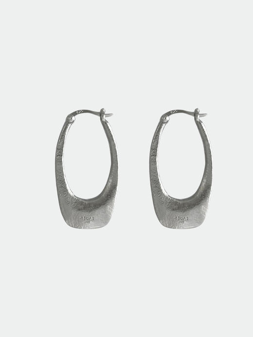 ABOAB｜OVAL LONG HOLE Hoops [ 耳环   金 / 银 ]【SURROUND】 商品图3