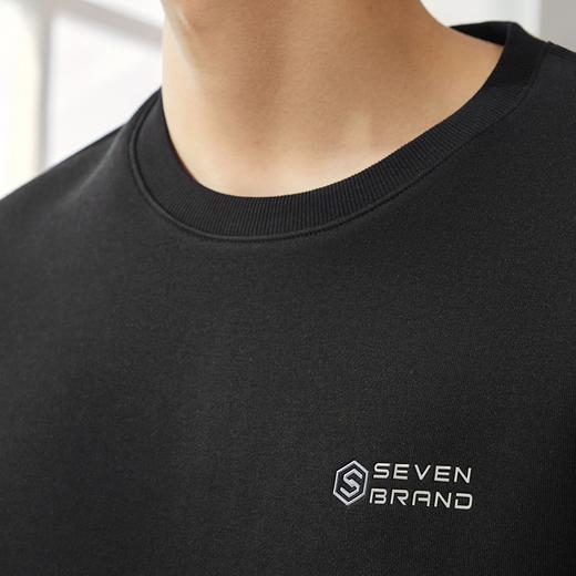 柒牌圆领卫衣男2024秋季新款时尚休闲中青年舒适百搭男士套头上衣	127W70110 商品图2