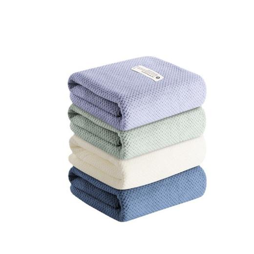 三利浴巾菠萝格男女家用珊瑚绒吸水速干柔软可穿可裹情侣毛巾 商品图4