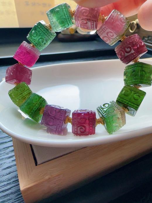 49.5g 雕刻碧玺手链 商品图7