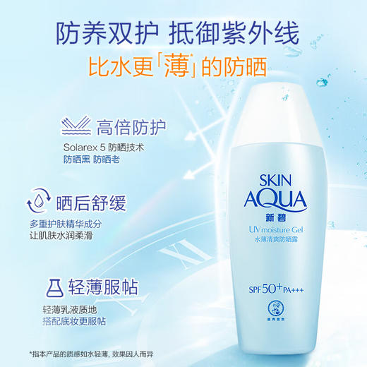 新碧 水薄清爽防晒露 80g  SPF40  PA+++ 商品图0