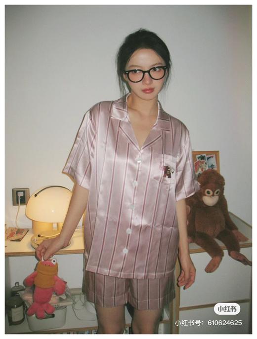 玫瑰的故事~刘亦菲同款家居服 野兽派野桃木槿花系列睡衣 商品图12