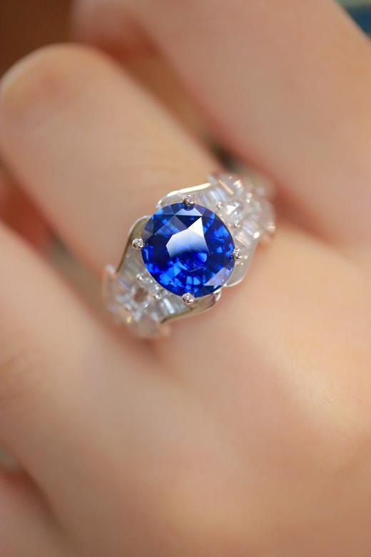 3.19ct 蓝宝石戒指 商品图8