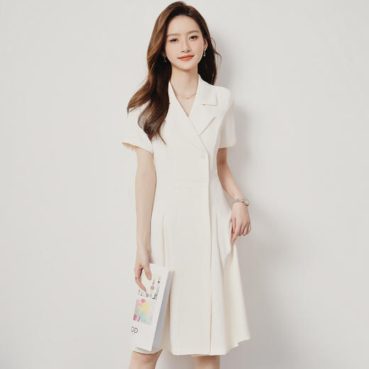 【优雅气质】罗蒙女士连衣裙舒适百搭简约时尚温柔商务西装中长裙女 商品图7