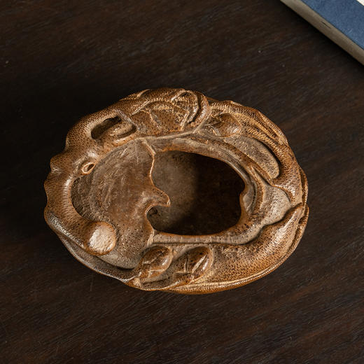 清 竹雕玉兰花水盂 商品图2