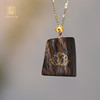 步步生莲丨天然柬埔寨沉香错金吊坠 沉水级 SP8968 商品缩略图0