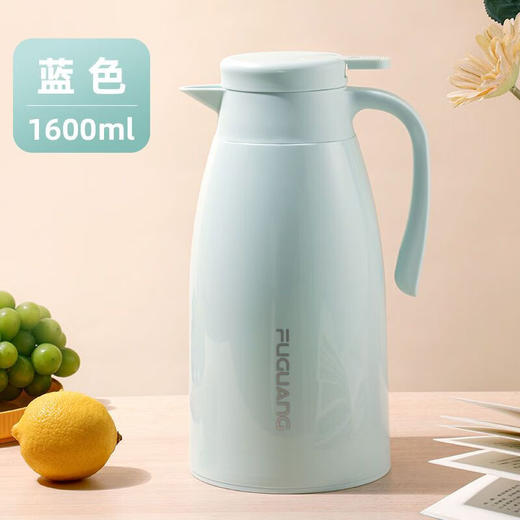富光保温壶家用保温水壶玻璃内胆欧式水壶大容量热水瓶暖瓶保温瓶 白色1600ML 商品图4