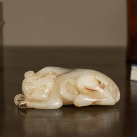 清 玉雕瑞兽把件